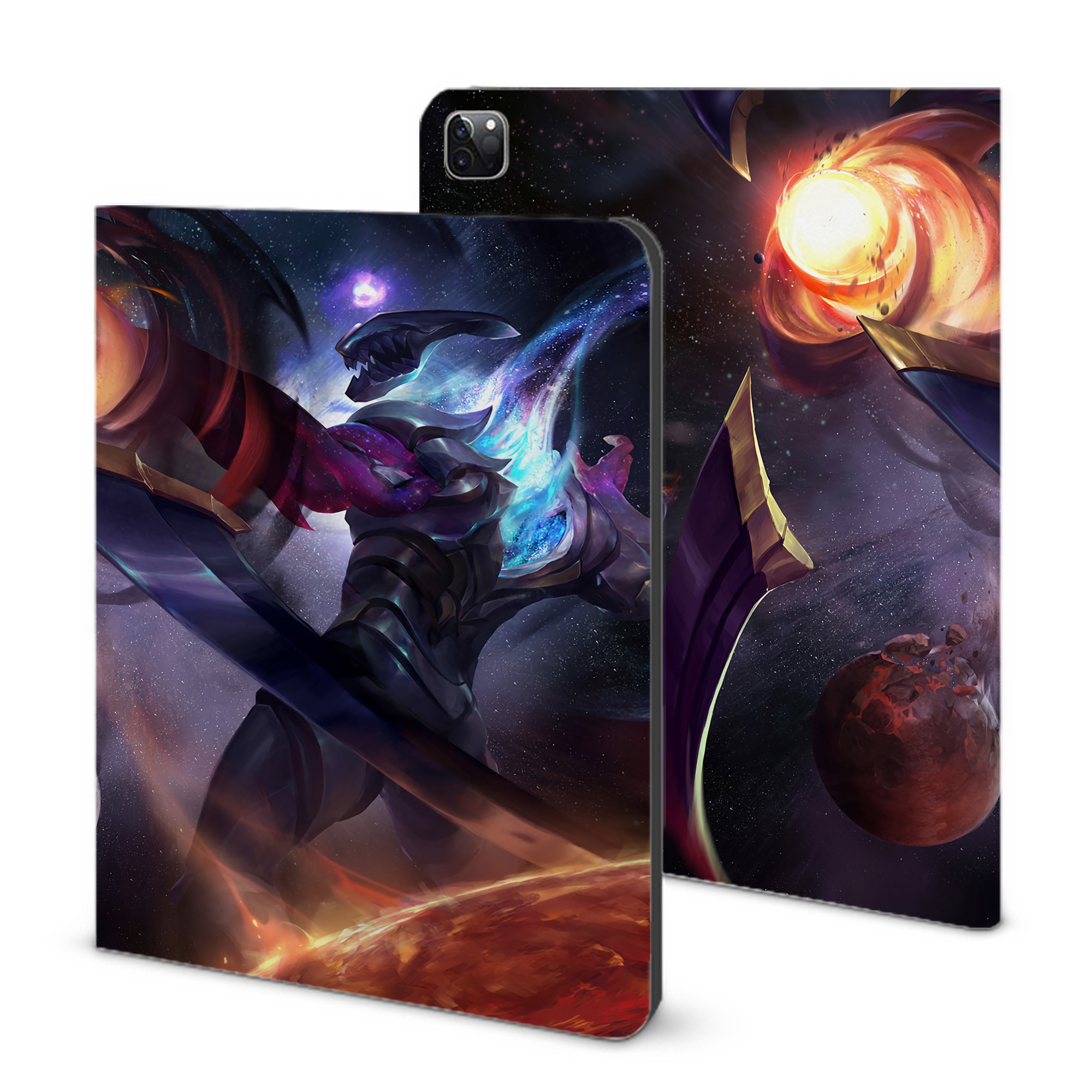 （画像用） リーグ・オブ・レジェンド League of Legends LOL IPad ケース ブック型 PUレザー TPU 耐衝撃 軽量 薄型 ペン収納なし 全面保護 IPad 各モデル対応